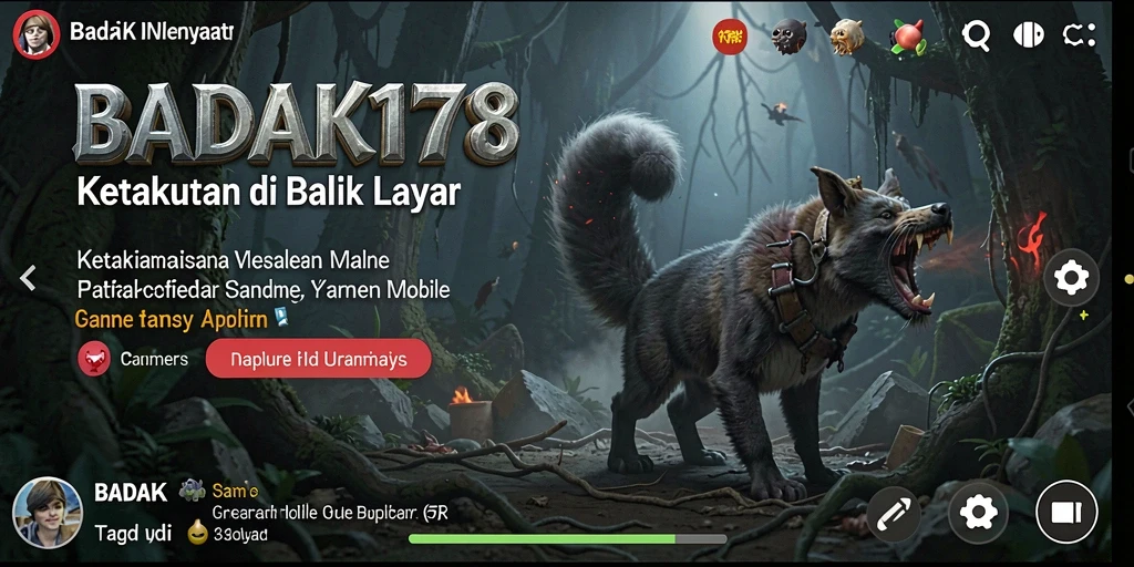 Tampilan gameplay menegangkan dari BADAK178 yang penuh teror.