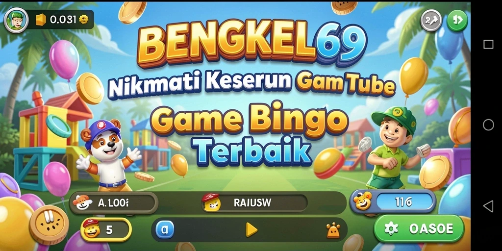 Screenshot gameplay BENGKEL69 yang penuh keseruan Bingo.