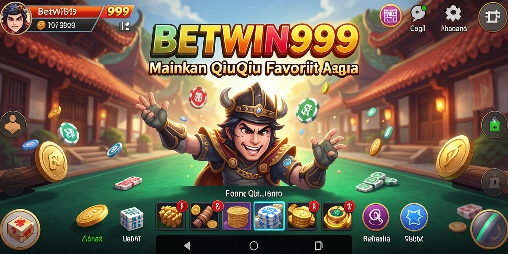 Screenshot BETWIN999 menampilkan keseruan permainan QiuQiu.