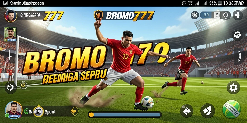 Tampilan gameplay BROMO77 yang menarik saat pertandingan olahraga.