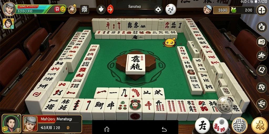 Tampilan gameplay yang menarik di DIREKTURTOTO, menunjukkan keseruan Mahjong.