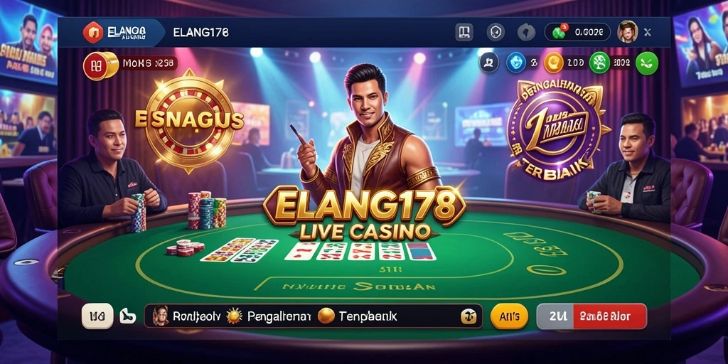 Tampilan gameplay Live Casino yang mengesankan di ELANG178.
