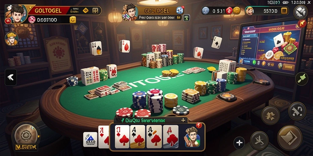 Gameplay QiuQiu seru di GOLTOGEL.