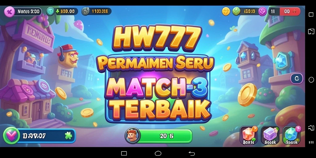 Tampilan menarik dari gameplay HW777 yang seru dan penuh warna.