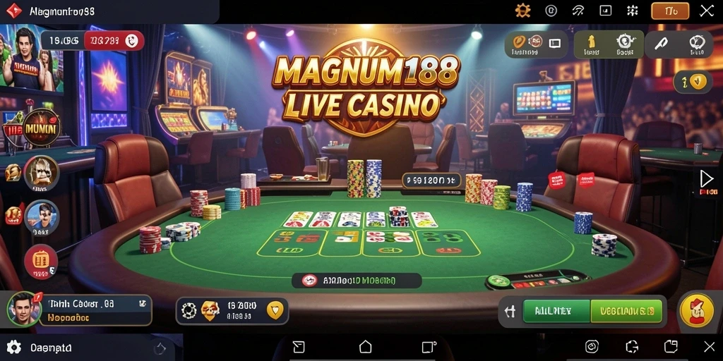 Gameplay Live Casino yang seru dan interaktif di MAGNUM188.