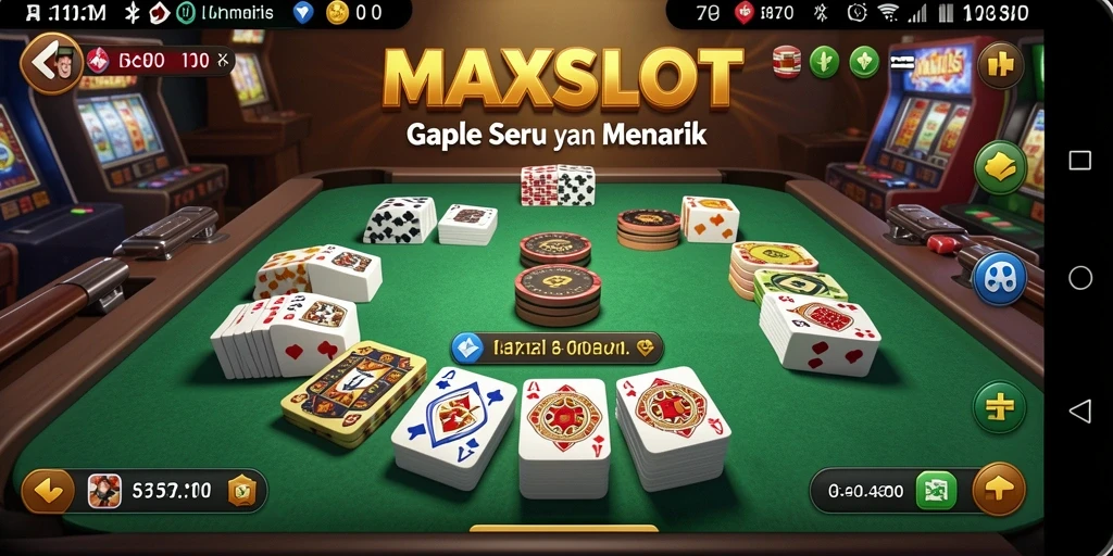 Tampilan gameplay Gaple yang menarik dan interaktif.