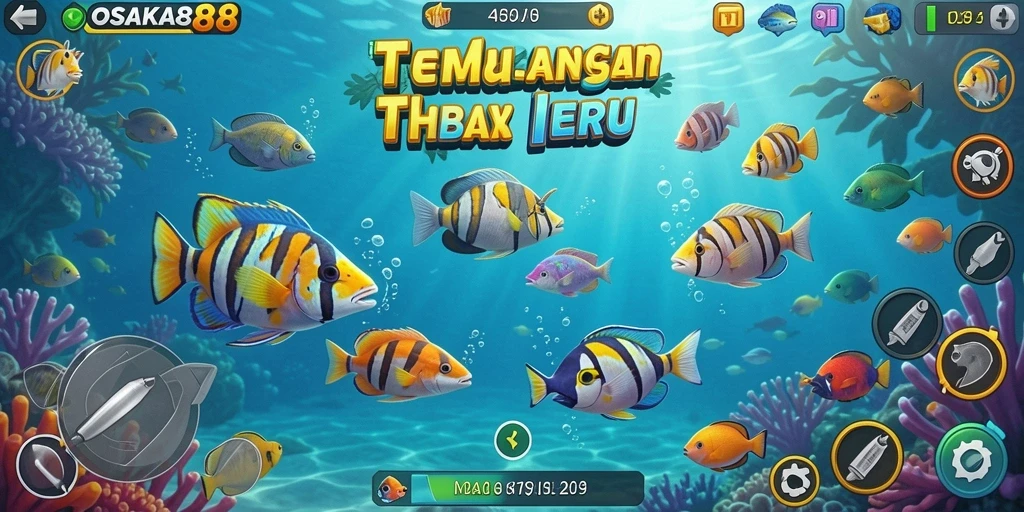 Gameplay menarik dengan berbagai ikan untuk ditembak.