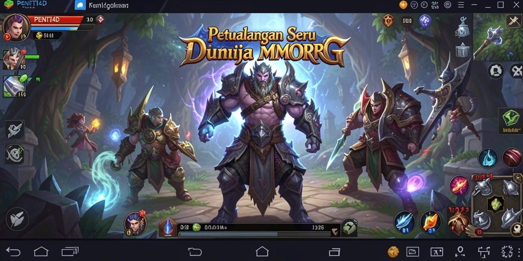 Screenshot gameplay PENITI4D menampilkan aksi seru dalam dunia MMORPG.