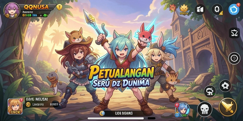 Menampilkan gameplay seru dan grafis menawan di QQNUSA.