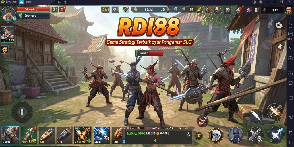 Tampilan gameplay seru dalam RDI88 dengan strategi SLG.