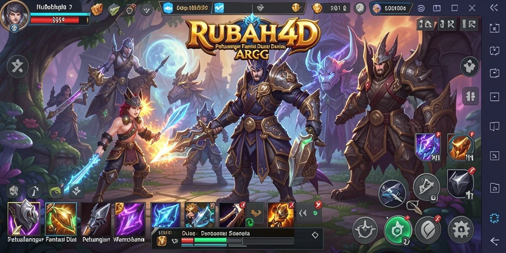 Screenshot gameplay RUBAH4D yang menampilkan aksi petualangan epik ARPG.