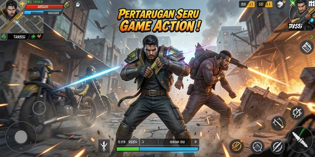 TAR555: Menampilkan aksi mendebarkan dari gameplay yang intens.