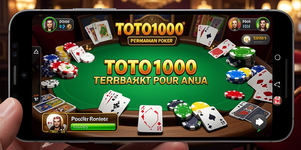 Tampilan gameplay seru di TOTO1000 dengan pemain Poker lain.