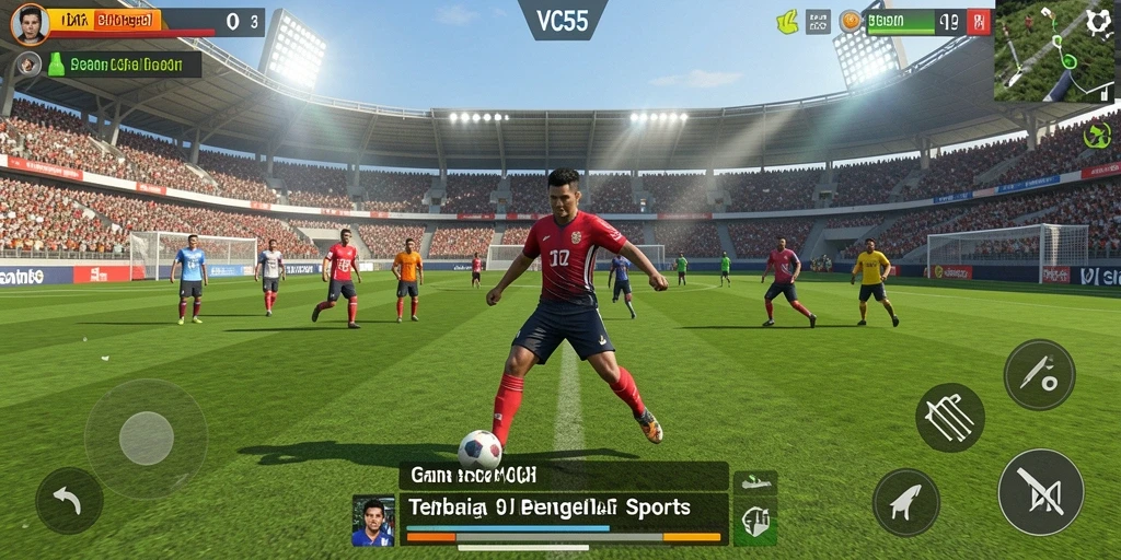 Gameplay seru di VC55 dengan grafis menawan dan aksi olahraga.